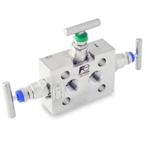 Fuji Electric 3 vožtuvų kolektorius diferencinio slėgio jutikliui